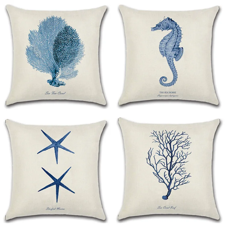 45x45cm 3 colors Marine style coral sea creatures starfish hippocampal seaweed cotton/linen pillowcase decorative cushion covers
45x45cm 3 colors Marine style coral sea creatures starfish hippocampal seaweed cotton/linen pillowcase decorative cushion covers