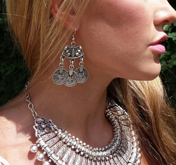 pendientes etnicos largos