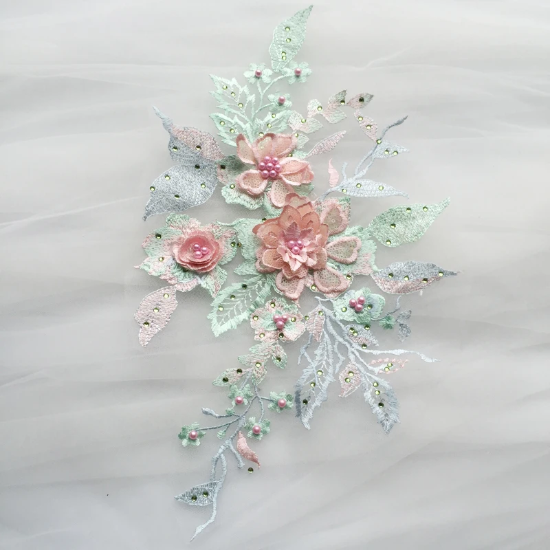 Special Price !!! Purple Blue Beaded 3D Embroidery Wedding Lace Flower Patch Performance Clothing DIY Lace accesories Applique
Special Price !!! Purple Blue Beaded 3D Embroidery Wedding Lace Flower Patch Performance Clothing DIY Lace accesories Applique