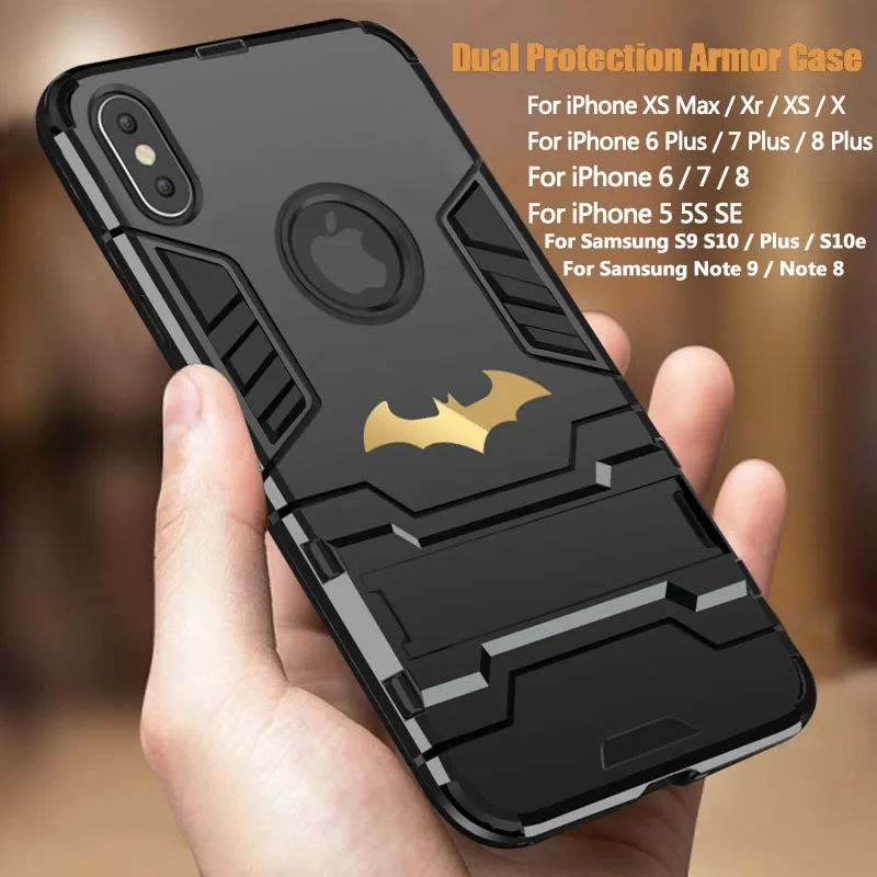Strong Protection Phone Cases For iPhone XS Max Xr Kickstand Case Anti-knock Mobile Phone Cover For iPhone 6 6S 7 8 Plus 5 5S SE
Strong Protection Phone Cases For iPhone XS Max Xr Kickstand Case Anti-knock Mobile Phone Cover For iPhone 6 6S 7 8 Plus 5 5S SE