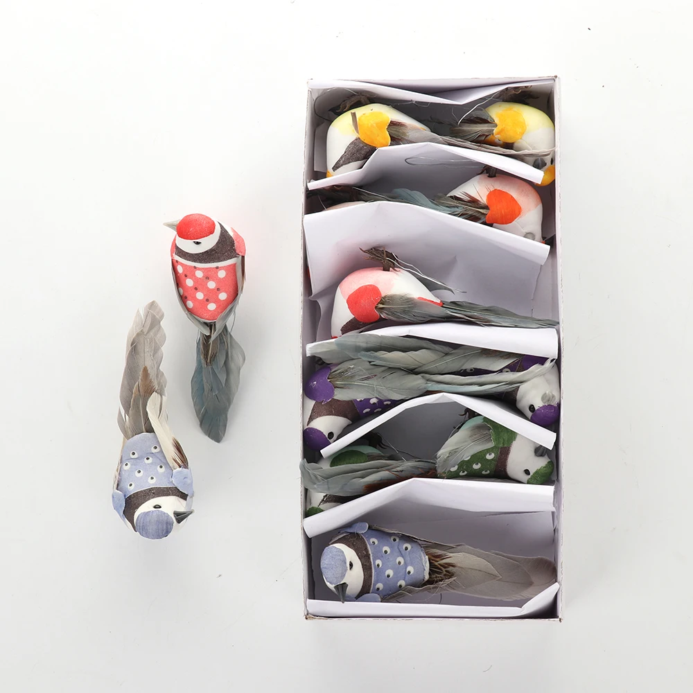 12pcs Cute Mini Tit Craft Birds Emulation Decoration Artificial Bird Foam Vividly Feather Bird Model DIY Party Decoration
12pcs Cute Mini Tit Craft Birds Emulation Decoration Artificial Bird Foam Vividly Feather Bird Model DIY Party Decoration