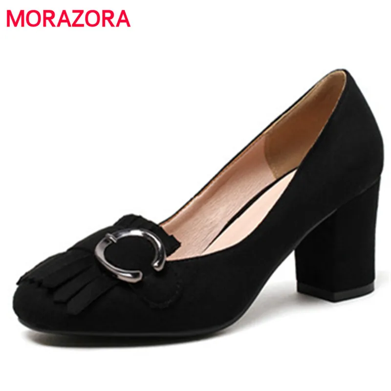 MORAZORA 4 Colors high heels shoes 7cm fashion hot sale party shoes buckle tassel PU single shoes shallow women pumps size 34-43
MORAZORA 4 Colors high heels shoes 7cm fashion hot sale party shoes buckle tassel PU single shoes shallow women pumps size 34-43