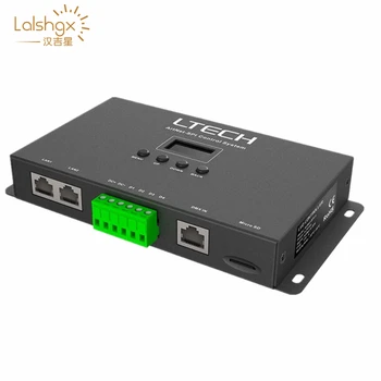 Ethernet Artnet to SPI led Pixel controller DC5-24V SPI(TTL)digital output Driving 680 pixels 4 universe DMX512 Interface
Ethernet Artnet to SPI led Pixel controller DC5-24V SPI(TTL)digital output Driving 680 pixels 4 universe DMX512 Interface