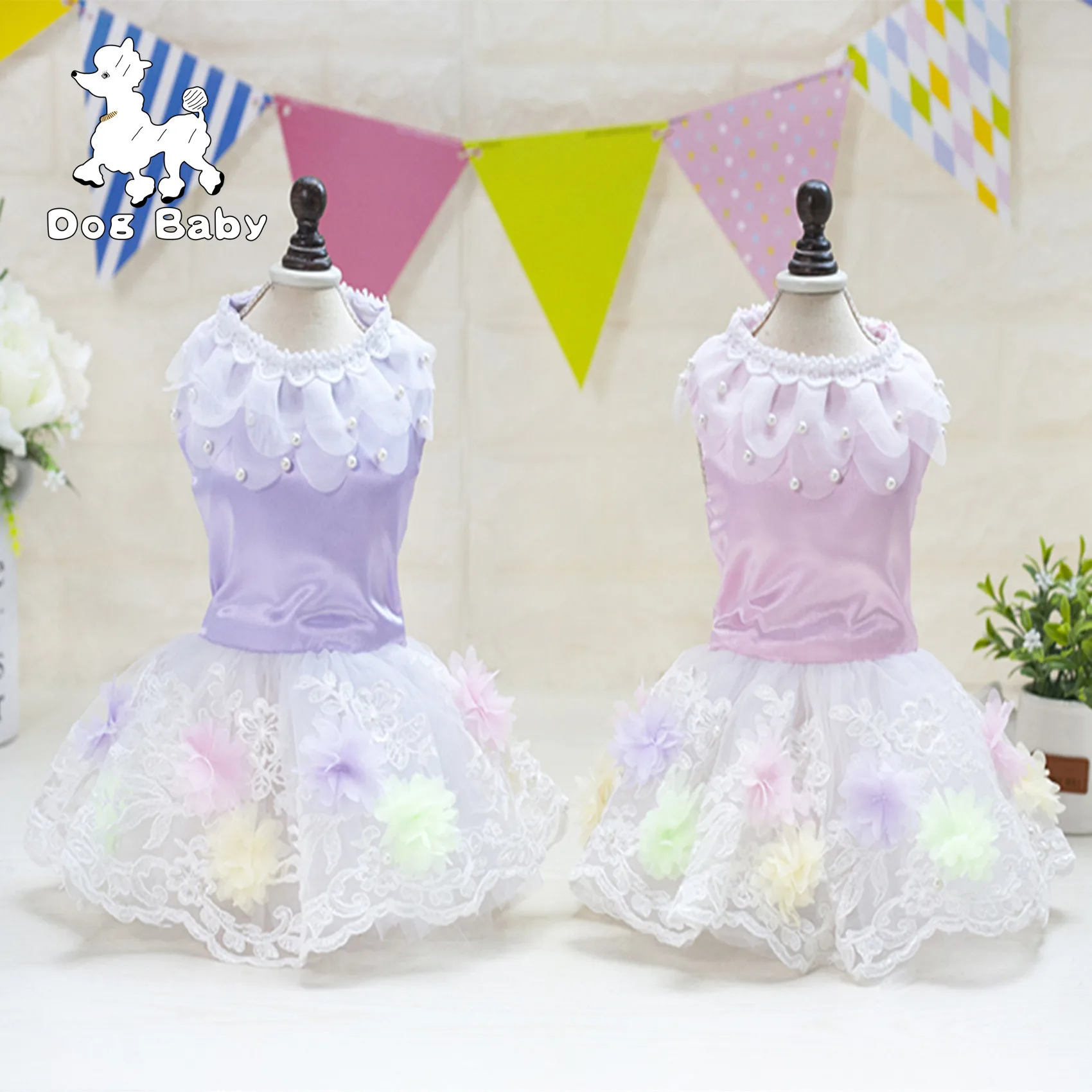 Spring/Summer Cute Dog Clothes For Small Dogs Wedding Dress Skirt Summer Luxury Princess Pet Clothes Lace Flowers design
Spring/Summer Cute Dog Clothes For Small Dogs Wedding Dress Skirt Summer Luxury Princess Pet Clothes Lace Flowers design