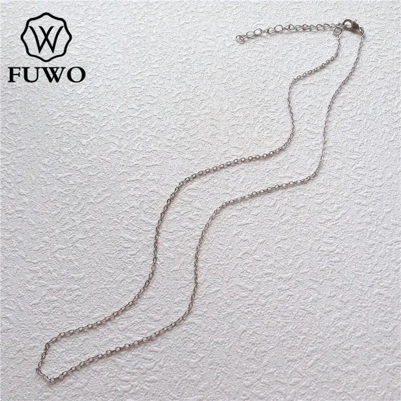 FUWO High Quality Brass Chain Necklaces With White Gold Dipped Dainty Elegant Bracelet Charm Chain For Pendant Making NC002
FUWO High Quality Brass Chain Necklaces With White Gold Dipped Dainty Elegant Bracelet Charm Chain For Pendant Making NC002