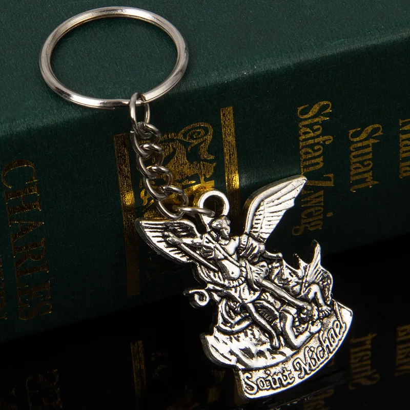religious Catholic Patron Saint Michael St. Michael the Archangel Pendant Keychain Jesus Key Chain Car Holder Keys Chaveiro
religious Catholic Patron Saint Michael St. Michael the Archangel Pendant Keychain Jesus Key Chain Car Holder Keys Chaveiro