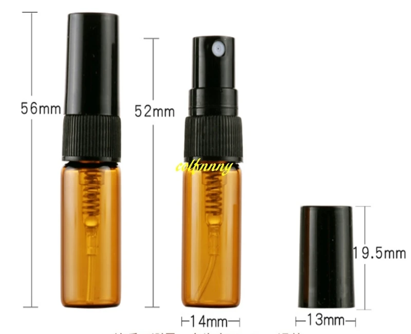 1000pcs/lot Fast shipping 3ML Amber Spray Perfume Bottle Empty Brown Parfum Sample Test Vial Glass Bottles Atomizer
1000pcs/lot Fast shipping 3ML Amber Spray Perfume Bottle Empty Brown Parfum Sample Test Vial Glass Bottles Atomizer