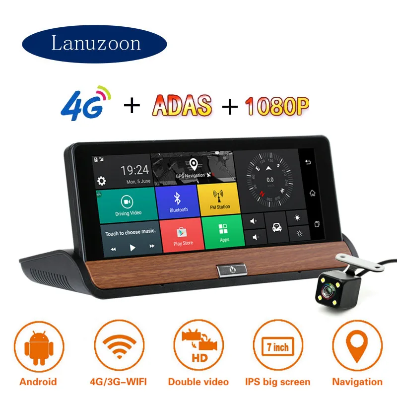 ADAS 4G Car DVR Auto Recorder Dash Camera Dual Lens GPS Parking Monitor Car Camera Recorder Full HD DVR Night Vision Dash Cam
ADAS 4G Car DVR Auto Recorder Dash Camera Dual Lens GPS Parking Monitor Car Camera Recorder Full HD DVR Night Vision Dash Cam