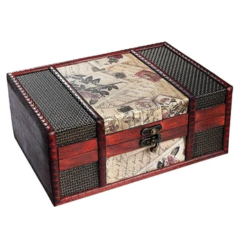 Treasure Box 9.0inch Retro Stamps Small Trunk Box for Jewelry Storage,Treasure Cards Collection,Gift Box,Gifts and Home Decora
Treasure Box 9.0inch Retro Stamps Small Trunk Box for Jewelry Storage,Treasure Cards Collection,Gift Box,Gifts and Home Decora