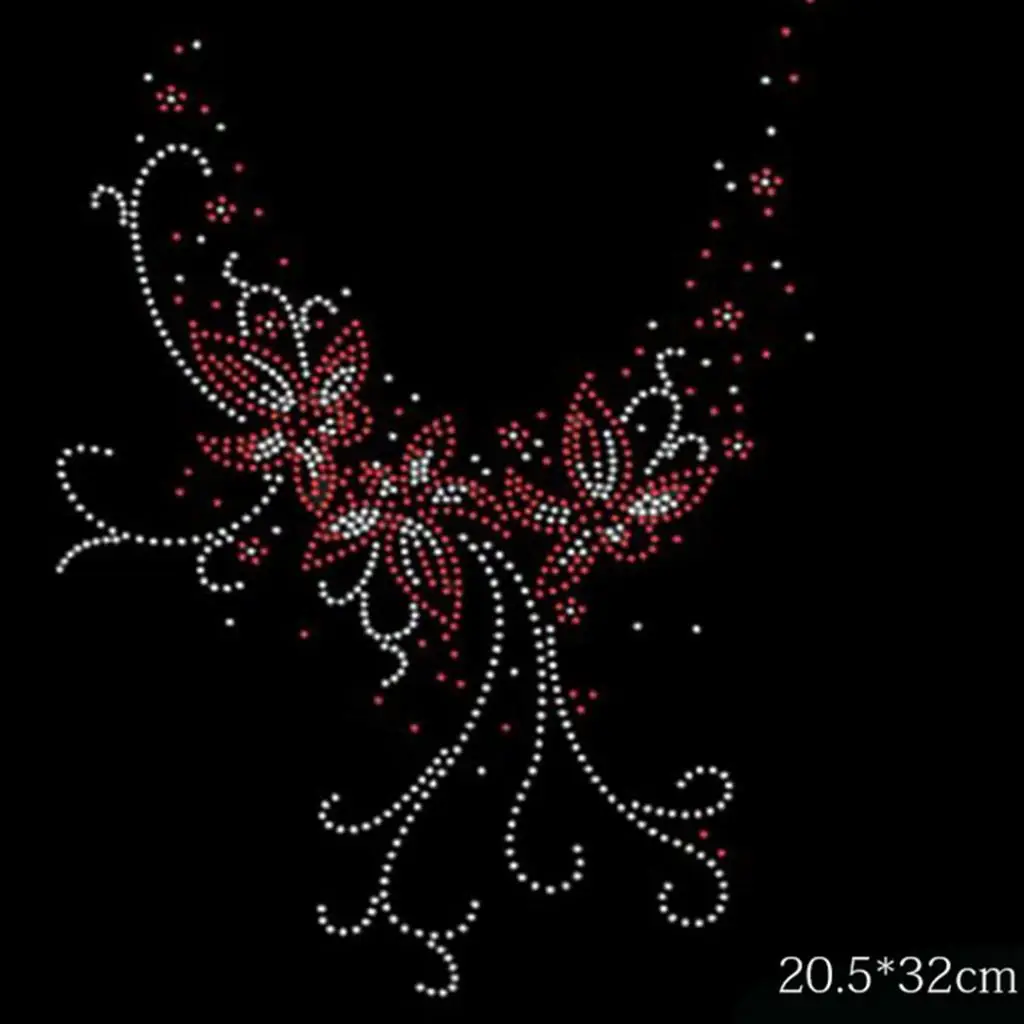 Fashion Hotfix Rhinestones,Heat Transfer Design Iron on Motifs,Rhinestone Applique Patch Sewing Accessories