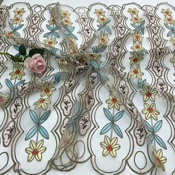 130 CM Latest style Organza embroidered Summer dress lace fabric fashion multicolored floral French Chantilly lace fabric
130 CM Latest style Organza embroidered Summer dress lace fabric fashion multicolored floral French Chantilly lace fabric