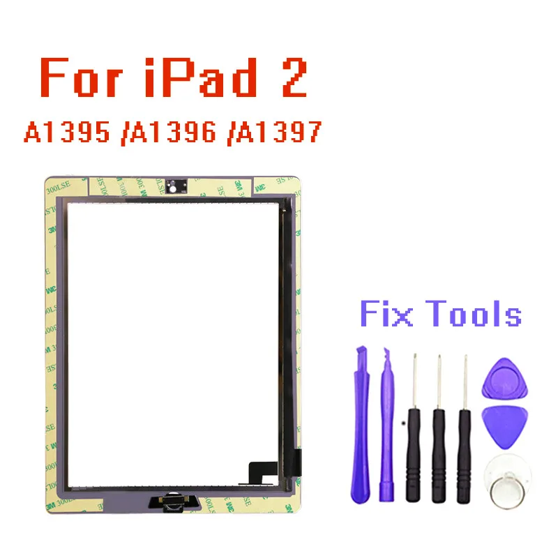 For iPad 2 Touch Screen Glass Digitizer Replacement + Home Button+adhesive+camera+hold A1395 A1396 A1397 Assembly
For iPad 2 Touch Screen Glass Digitizer Replacement + Home Button+adhesive+camera+hold A1395 A1396 A1397 Assembly