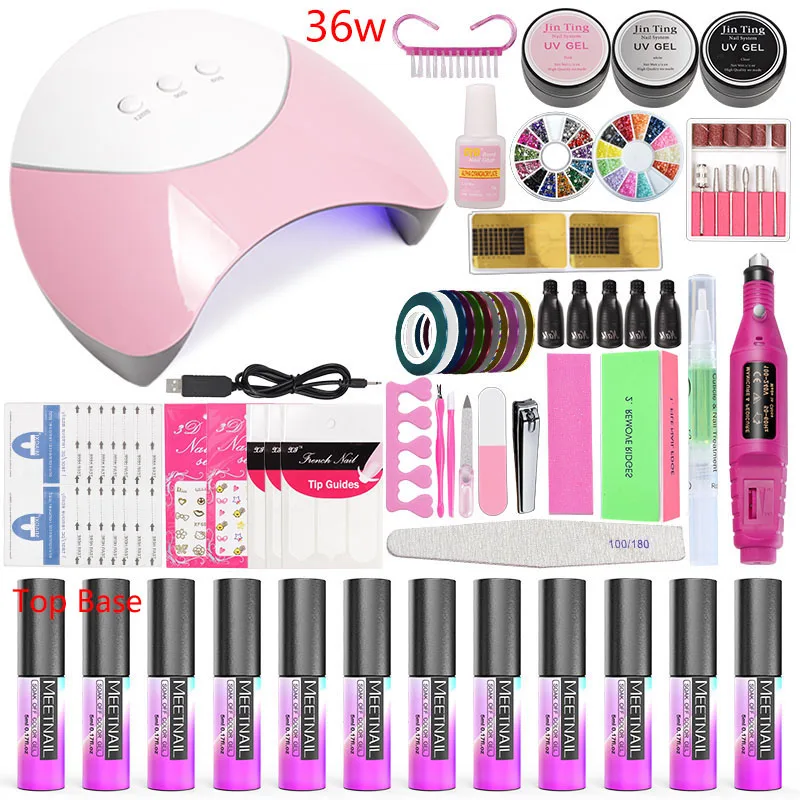 Nail Art Tools Builder Gel Polish Set Manicure Set Acrylic Kit 36w/48w /80w Led Uv Lamp Pedicure Set 10 Color Gel Nail Polish
Nail Art Tools Builder Gel Polish Set Manicure Set Acrylic Kit 36w/48w /80w Led Uv Lamp Pedicure Set 10 Color Gel Nail Polish