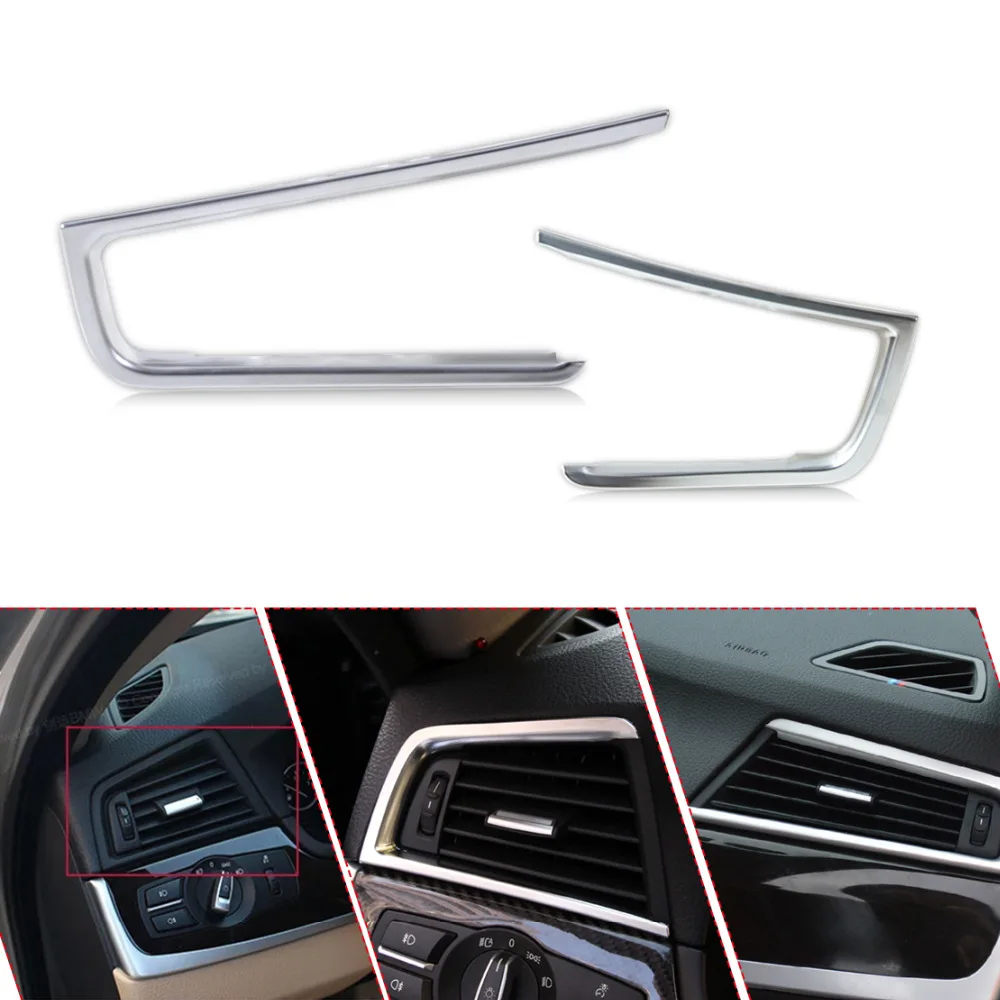 beler New 2Pcs ABS Chrome Console Air Conditioning Vent Cover Trim For BMW 5 Series F10 520 525 528 F18 2011 2012 2013 2014
beler New 2Pcs ABS Chrome Console Air Conditioning Vent Cover Trim For BMW 5 Series F10 520 525 528 F18 2011 2012 2013 2014