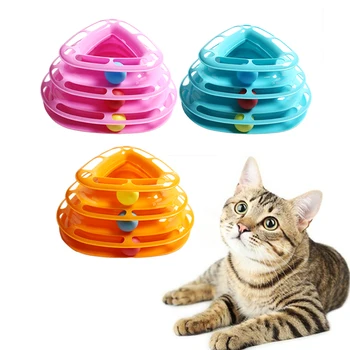 Funny Pet Toys Cat Intelligence Triple Play Ball Cat Toy Interactive Amusement Plate Trilaminar Turntable Cat Toy
Funny Pet Toys Cat Intelligence Triple Play Ball Cat Toy Interactive Amusement Plate Trilaminar Turntable Cat Toy