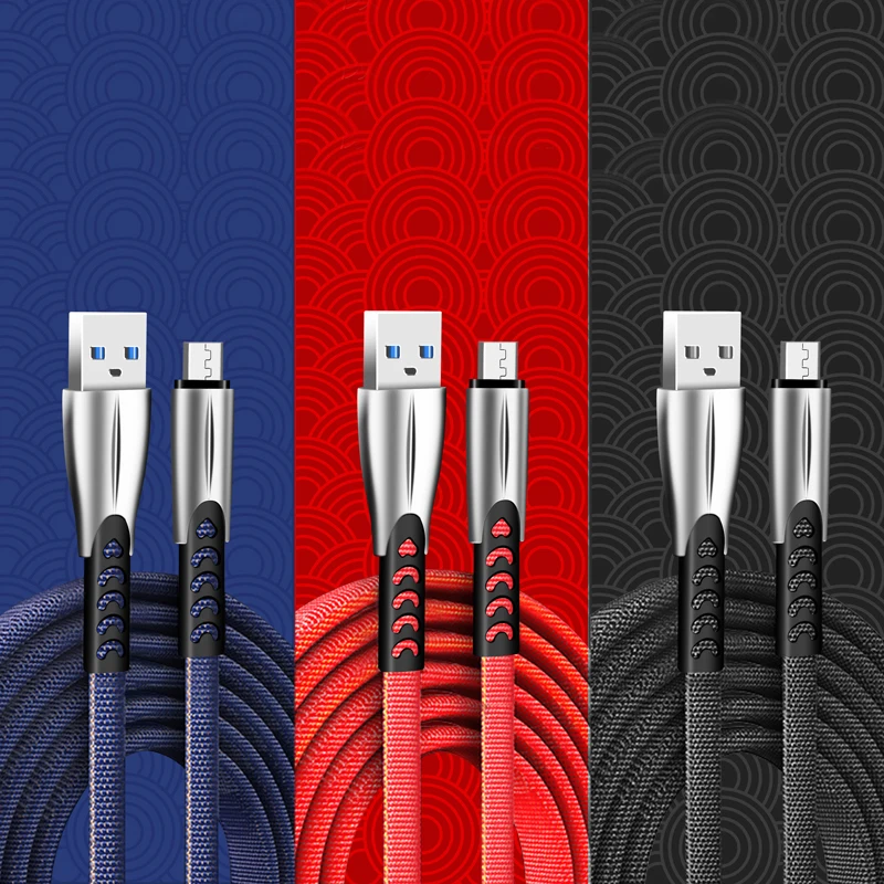 Charger Cable 1M Nylon Braided Cable Micro usb 3A Fast Charging for Samsung Huawei Cable USB Type C Cable for iphone
Charger Cable 1M Nylon Braided Cable Micro usb 3A Fast Charging for Samsung Huawei Cable USB Type C Cable for iphone