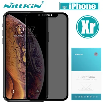 

Nilkin for iPhone Xr Anti Spy Tempered Glass Nillkin 3D AP+Max Anti Glare Privacy Screen Protector Film for iPhone Xr 6.1''