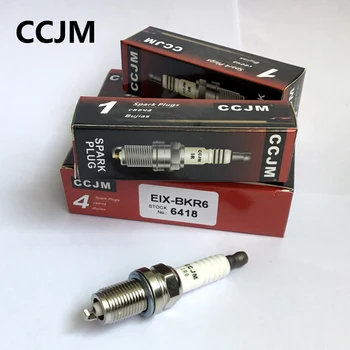 CCJM Iridium spark plug 4pcs/lot original EIX-BKR6 6418 for BKR6EIX 2272 cruze sonic reno golf jetta passat car candle
CCJM Iridium spark plug 4pcs/lot original EIX-BKR6 6418 for BKR6EIX 2272 cruze sonic reno golf jetta passat car candle