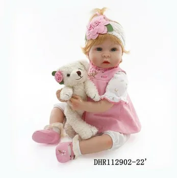 22'' Toddler Bebe Reborn Baby Girl Doll Lifelike Silicone Vinyl Toy Newborn Gift Girl Toys For Kids American Girl Doll
22'' Toddler Bebe Reborn Baby Girl Doll Lifelike Silicone Vinyl Toy Newborn Gift Girl Toys For Kids American Girl Doll