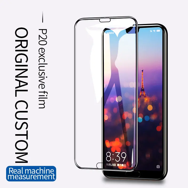 Защитное закаленное стекло для HUAWEI P20 Pro HD защитное на весь экран с защитой от