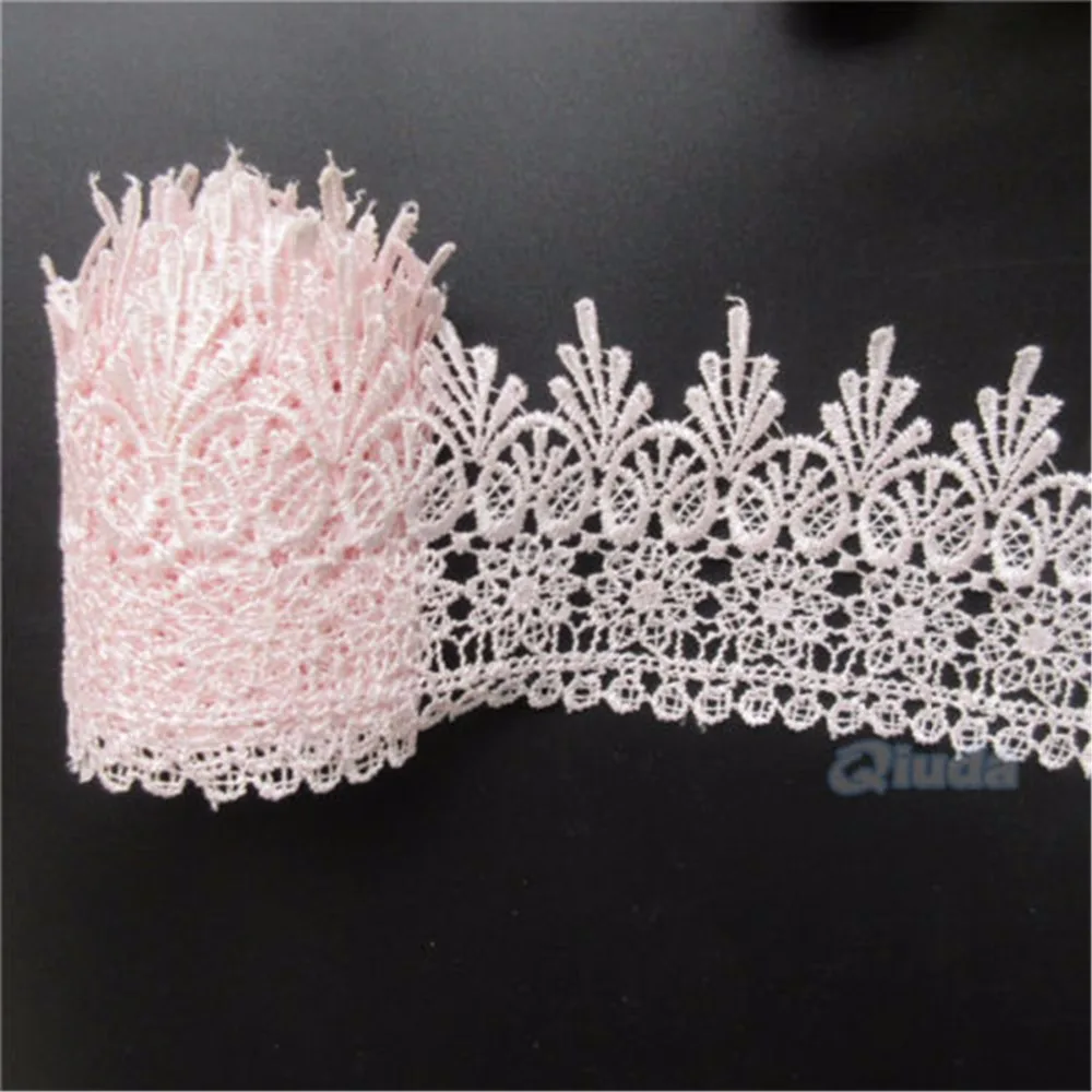 2 yards Pink Embroidered Lace Edge Trim Ribbon Applique DIY Sewing Craft Crochet Vintage Wedding Bridal Dress Clothes Flowers
2 yards Pink Embroidered Lace Edge Trim Ribbon Applique DIY Sewing Craft Crochet Vintage Wedding Bridal Dress Clothes Flowers