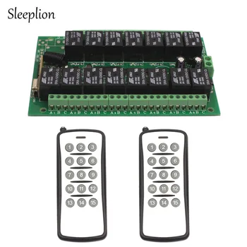 Sleeplion DC 12V 10A relay 15CH Circuit Board Wireless RF Remote Control Switch 2 Transmitter+ Receiver
Sleeplion DC 12V 10A relay 15CH Circuit Board Wireless RF Remote Control Switch 2 Transmitter+ Receiver