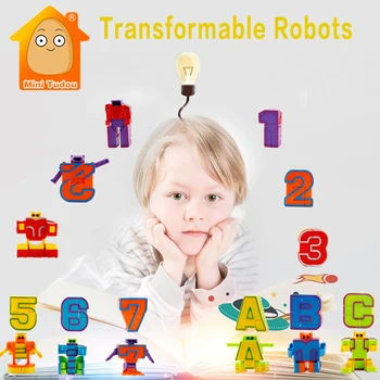 Assembling Building Blocks Educational Toys Action Figure Transformation Letters Number Robot Deformation Robot Toy for Children
Assembling Building Blocks Educational Toys Action Figure Transformation Letters Number Robot Deformation Robot Toy for Children