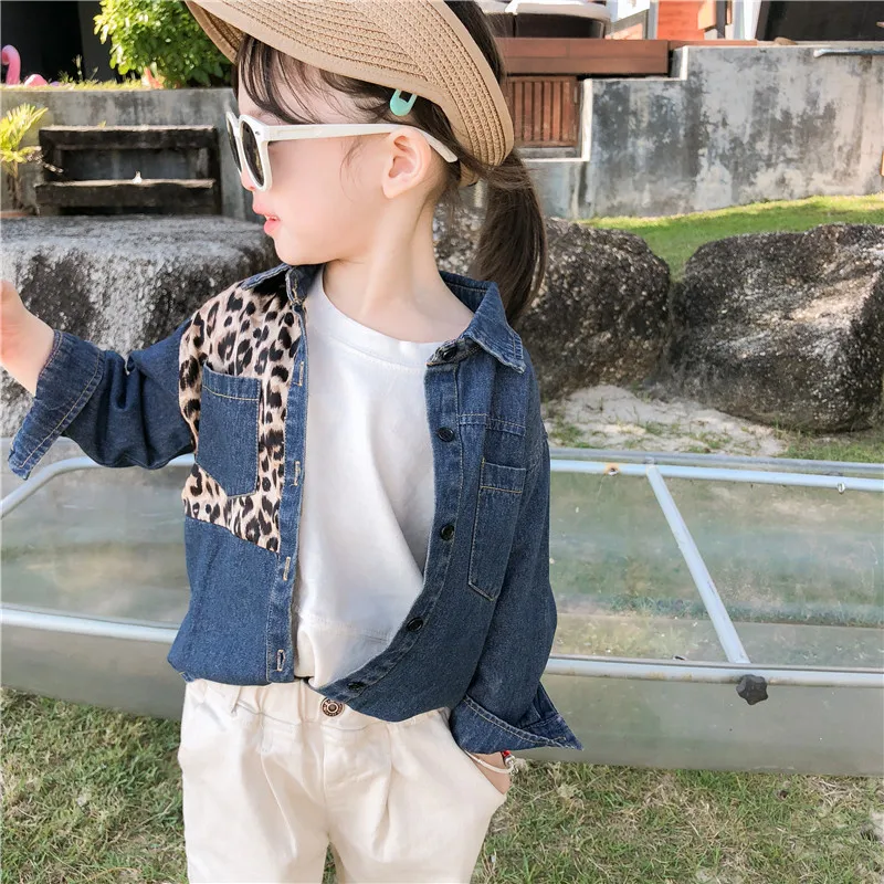 Baby Kids Girls 2019 Spring Shirts Children Leopard Stitching Full Sleeve Blouses Kids Tops Children Clothing 2 4 6 8Year
Baby Kids Girls 2019 Spring Shirts Children Leopard Stitching Full Sleeve Blouses Kids Tops Children Clothing 2 4 6 8Year