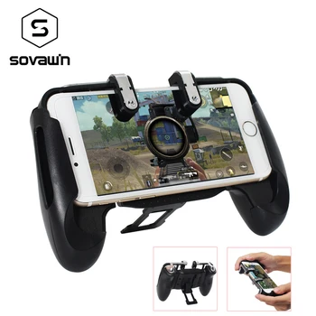 Portable 2 in 1 gamepad Aim Key Shooter pubg controller Trigger mobile joystick Game Pad with holder stand for PUBG Android IOS
Portable 2 in 1 gamepad Aim Key Shooter pubg controller Trigger mobile joystick Game Pad with holder stand for PUBG Android IOS