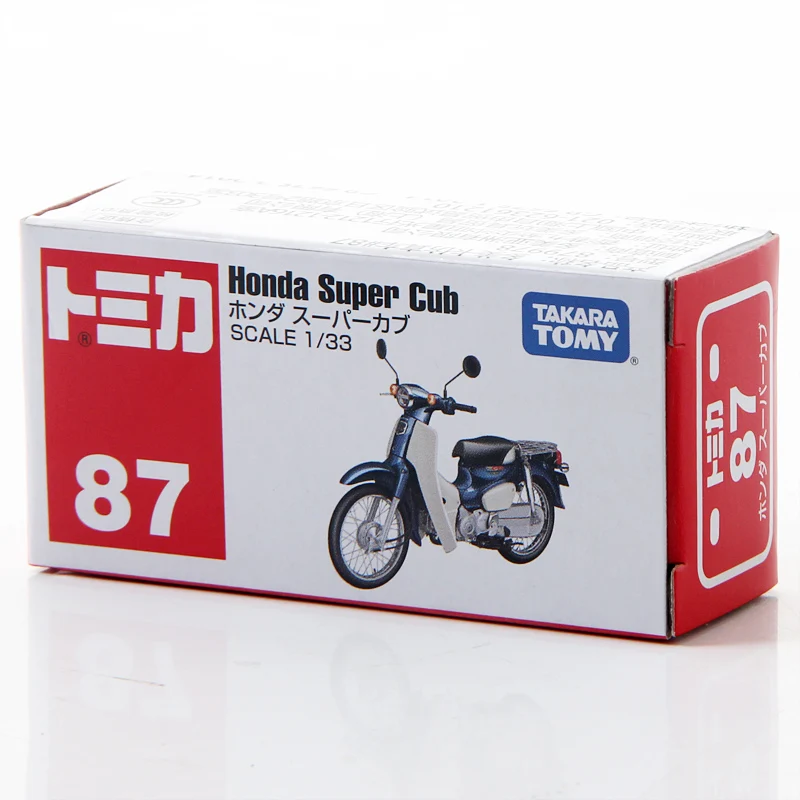 Takara Tomy Tomica 1/33 Honda Super Cub Motorcycle Metal Diecast Vehicle Model Car #87
Takara Tomy Tomica 1/33 Honda Super Cub Motorcycle Metal Diecast Vehicle Model Car #87