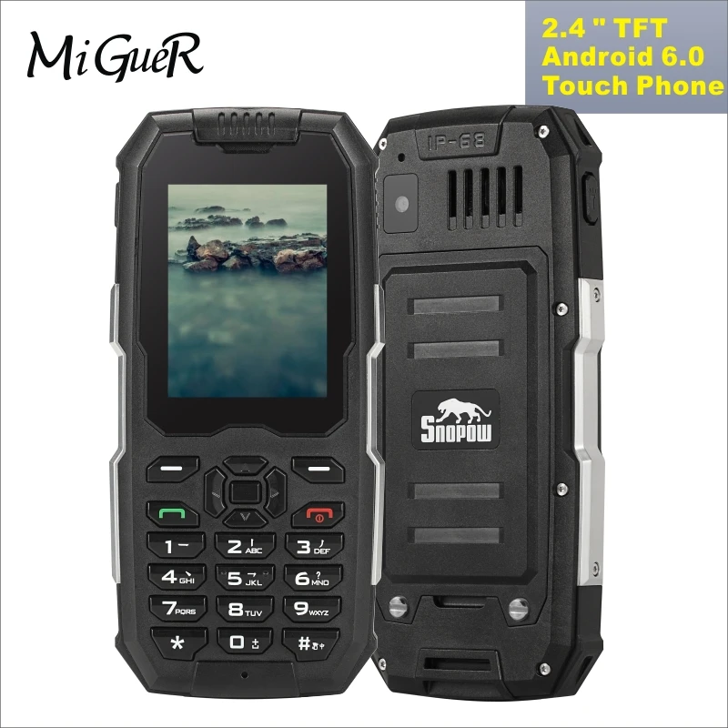 SNOPOW M2 Plus 4G LTE IP68 Waterproof Rugged Touch Phone 2.4"TFT Android 6.0 MT6737V/WM Quad Core CA53 1.1GHz 1GB 8GB Smartphone
SNOPOW M2 Plus 4G LTE IP68 Waterproof Rugged Touch Phone 2.4"TFT Android 6.0 MT6737V/WM Quad Core CA53 1.1GHz 1GB 8GB Smartphone