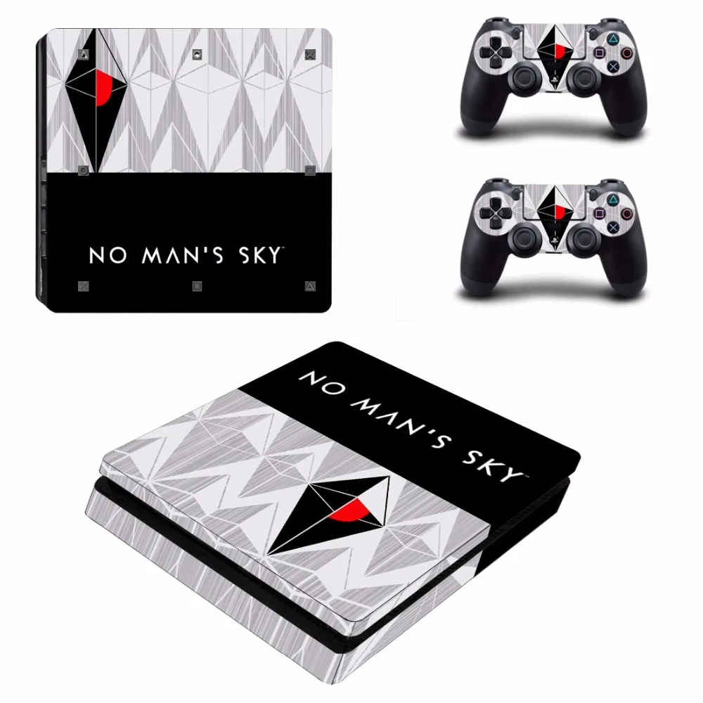 Фото NO MAN'S SKY Black PS4 Slim Skin Sticker Vinly for Sony PlayStation 4 and 2 controller skins | Электроника
