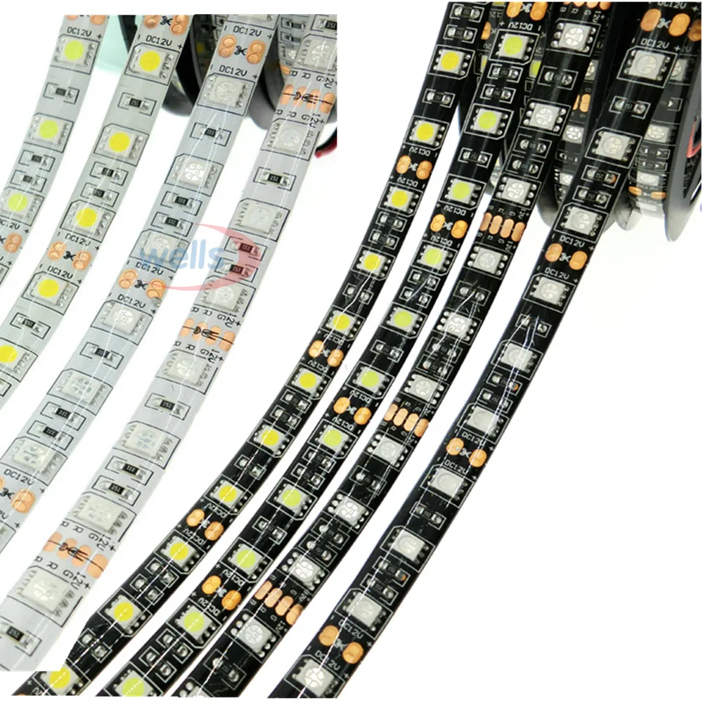 5M 5050 DC12V 60LEDs/m 5m/lot Flexible LED Light RGB 5050 LED Strip String Ribbon Tape Lamp Home Decoration Lamp
5M 5050 DC12V 60LEDs/m 5m/lot Flexible LED Light RGB 5050 LED Strip String Ribbon Tape Lamp Home Decoration Lamp