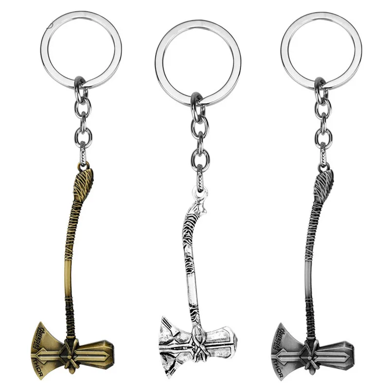Avengers Infinity War Thor Stormbreaker Keychain Trinket Thor Axe Hammer Key Rings Metal Pendant Key Chain Accessories llaveros
Avengers Infinity War Thor Stormbreaker Keychain Trinket Thor Axe Hammer Key Rings Metal Pendant Key Chain Accessories llaveros
