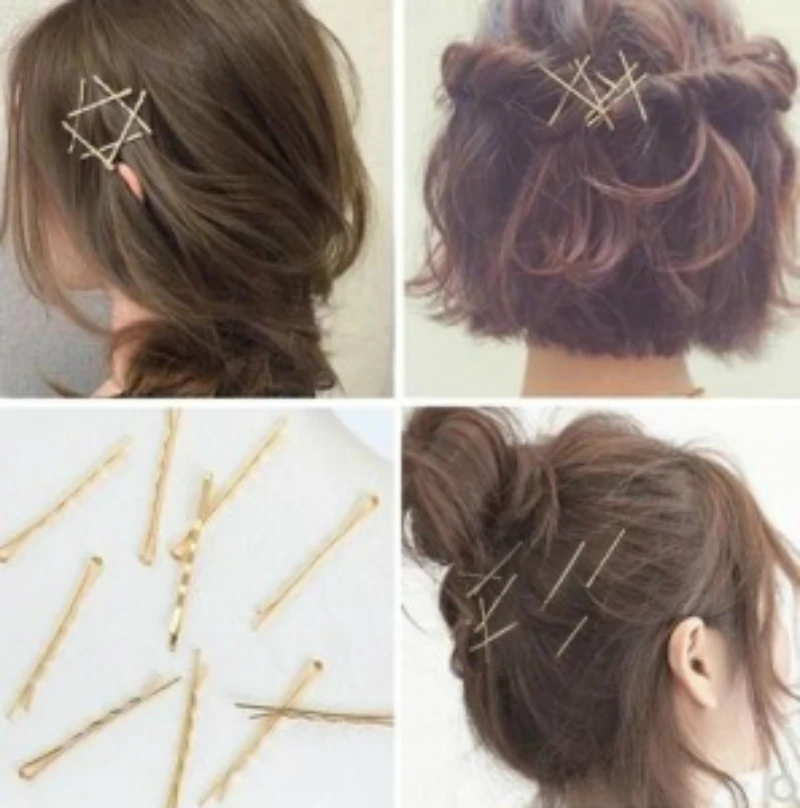 10 pcs Set/ Woman Simple Metal Gold Cross Clip Easy Matched Any Hair Style Fresh and Temperament Hair Clip Hair Accessories
10 pcs Set/ Woman Simple Metal Gold Cross Clip Easy Matched Any Hair Style Fresh and Temperament Hair Clip Hair Accessories