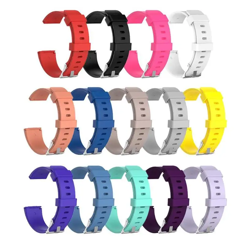 

14 Colors Soft Silicone Sport Wristband Watch Replacement Band Strap for Fitbit Versa Bracelet Wrist Watchband Colorful Size S L