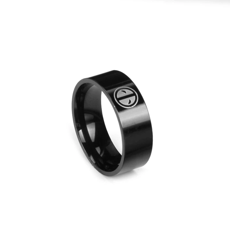 Marvel Comics Movie Deadpool Black 8mm Ring For Men Boy Jewelry 316 L Stainless Steel Fans Party Gift
Marvel Comics Movie Deadpool Black 8mm Ring For Men Boy Jewelry 316 L Stainless Steel Fans Party Gift
