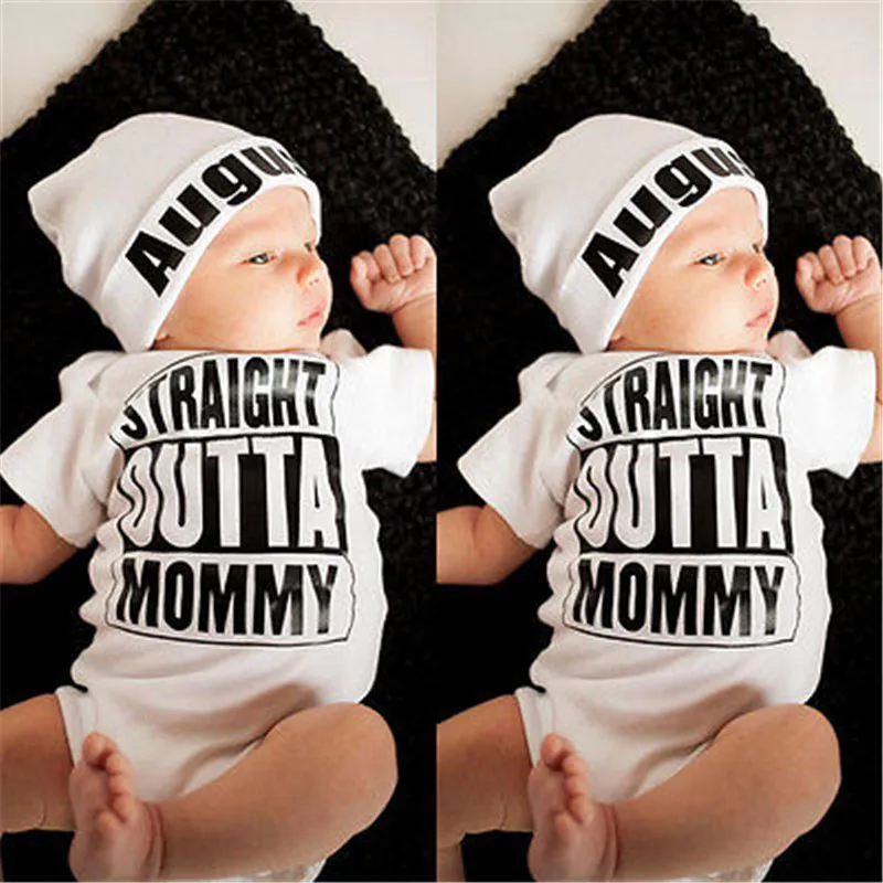 Hot sale White Newborn Baby Girl Boy Clothes Bodysuit Romper Jumpsuit Outfits One-pieces 0-18M | Детская одежда и обувь