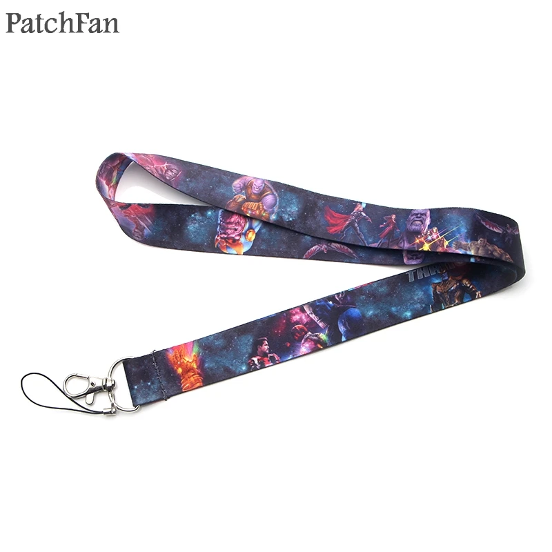 Patchfan Super hero Thanos keyring keychain lanyard webbing ribbon neck strap para id badge phone holders necklace A1479
Patchfan Super hero Thanos keyring keychain lanyard webbing ribbon neck strap para id badge phone holders necklace A1479