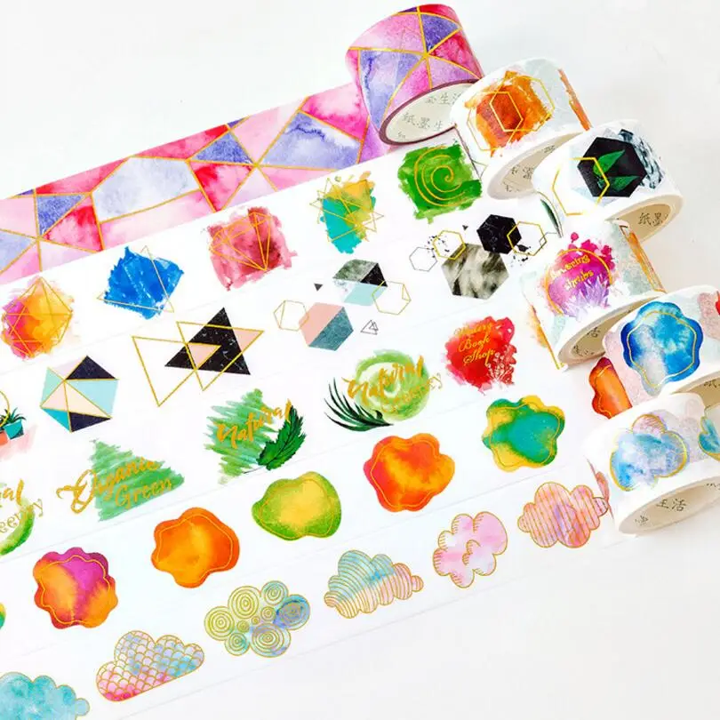 Diamond/Clouds/Fragment/blessings/Plants Gilding Decorative Washi Tape Adhesive Tape DIY Scrapbooking Sticker Label Masking Tape
Diamond/Clouds/Fragment/blessings/Plants Gilding Decorative Washi Tape Adhesive Tape DIY Scrapbooking Sticker Label Masking Tape