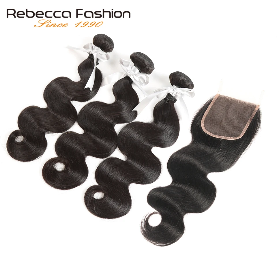 Rebecca 100% Remy Human Hair Bundles With Closure 4 Pcs Peruvian Hair Body Wave 3 Bundles With Closure Free Shipping
Rebecca 100% Remy Human Hair Bundles With Closure 4 Pcs Peruvian Hair Body Wave 3 Bundles With Closure Free Shipping
