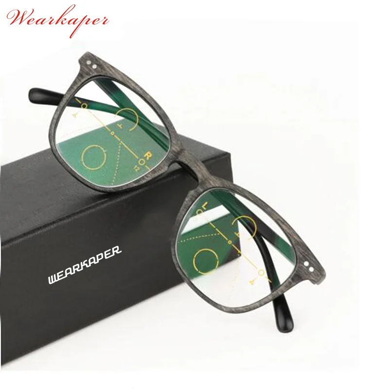 WEARKAPER Brand Vintage Multi-focal Progressive Reading Glasses Men Women Presbyopic Wood Eyeglasses For Male Female Eyewear
WEARKAPER Brand Vintage Multi-focal Progressive Reading Glasses Men Women Presbyopic Wood Eyeglasses For Male Female Eyewear