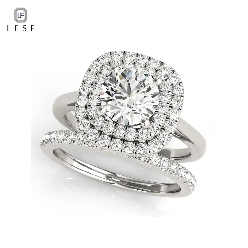 LESF Rings Sets 925 Sterling Silver 1 ct Wedding ring Women Fashion Wedding Jewelry For Girls Engagement
LESF Rings Sets 925 Sterling Silver 1 ct Wedding ring Women Fashion Wedding Jewelry For Girls Engagement