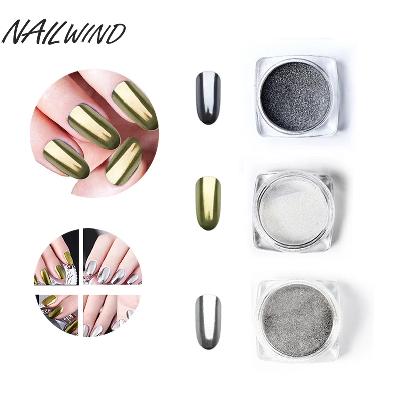 NAILWIND 3 Colors Nail Glitter Aluminum Flakes Magic Mirror Effect Powders Sequins Nail Gel Polish Chrome Pigment
NAILWIND 3 Colors Nail Glitter Aluminum Flakes Magic Mirror Effect Powders Sequins Nail Gel Polish Chrome Pigment