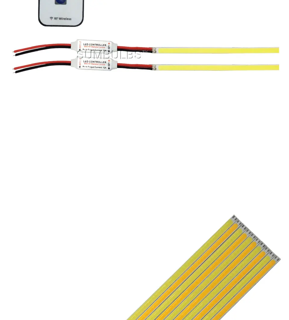 200mm 12V cob led strip light bulb lamp car lighting bar light chip (6)