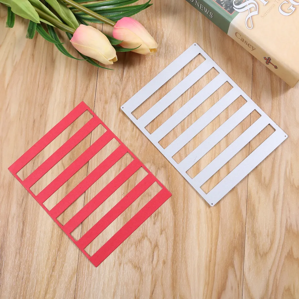 Striped Board Railing Frame Metal Cutting Dies Stencils Scrapbooking Album Paper Cards Decor Handcraft Embossing Template New
Striped Board Railing Frame Metal Cutting Dies Stencils Scrapbooking Album Paper Cards Decor Handcraft Embossing Template New