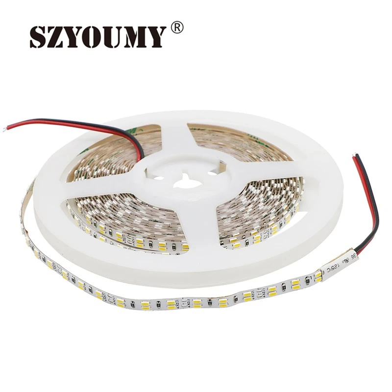SZYOUMY 3014 Led Strip 5MM Double Row 216 Leds/M IP20 Flexible Light Dual White Led Tape 10MM PCB White Warm White Color 5M /Lot
SZYOUMY 3014 Led Strip 5MM Double Row 216 Leds/M IP20 Flexible Light Dual White Led Tape 10MM PCB White Warm White Color 5M /Lot