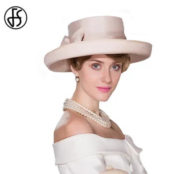 FS Wide Brim Elegant Church Hats For Women Summer 2018 Fashionable With Bowknot Kentucky Derby Hats Fascinator
FS Wide Brim Elegant Church Hats For Women Summer 2018 Fashionable With Bowknot Kentucky Derby Hats Fascinator