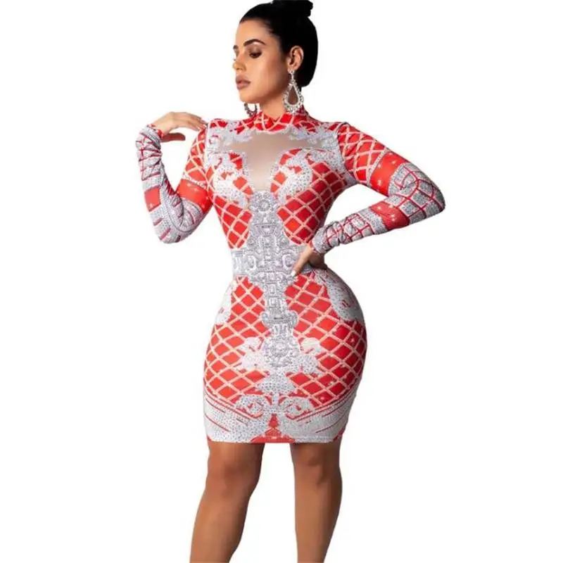 Fashion Autumn Women Long Sleeve Floral Dress Party Evening Party Mini Dress O Neck Sexy Printing Sundress Bohemian Dress
Fashion Autumn Women Long Sleeve Floral Dress Party Evening Party Mini Dress O Neck Sexy Printing Sundress Bohemian Dress
