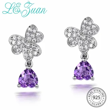L&zuan 925 Sterling Silver Earrings 0.89ct Natural Amethyst Purple Stone Butterfly Stud Earrings For Woman Christmas Gifts
L&zuan 925 Sterling Silver Earrings 0.89ct Natural Amethyst Purple Stone Butterfly Stud Earrings For Woman Christmas Gifts